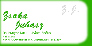 zsoka juhasz business card